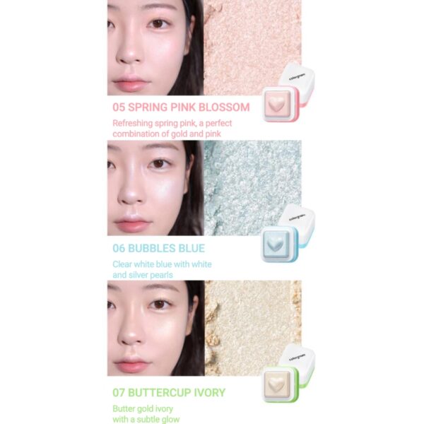 NEW💖 colorgram Milk Bling Heartlighter  [#5 Colors] - Image 10