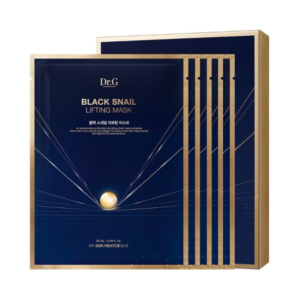 Dr. G Black Snail Lifting Mask Sheet [#10 masks]