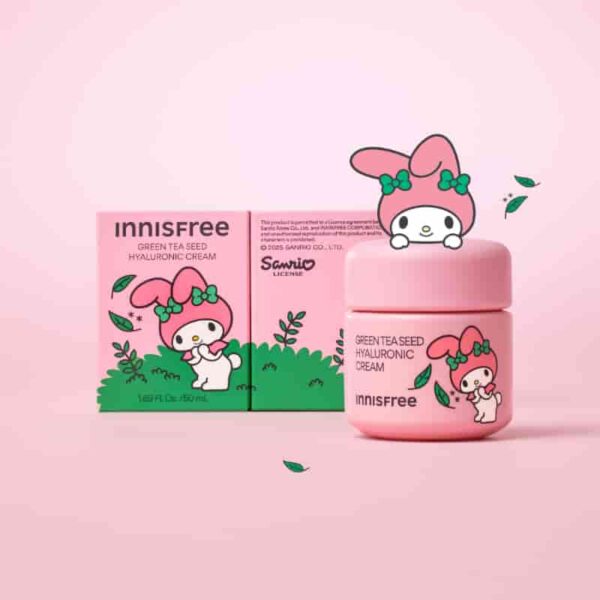 Sanrio 💖 INNISFREE Green Tea Seed Hyaluronic Cream