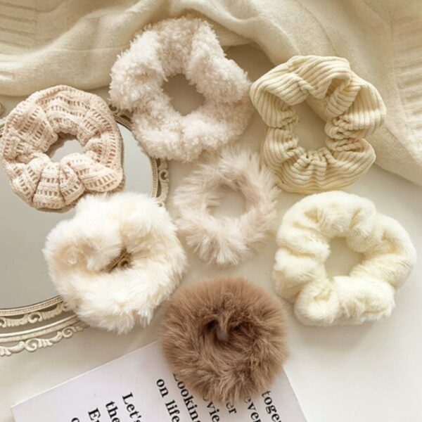 7 PACK SCRUNCHIES [#Ivory]