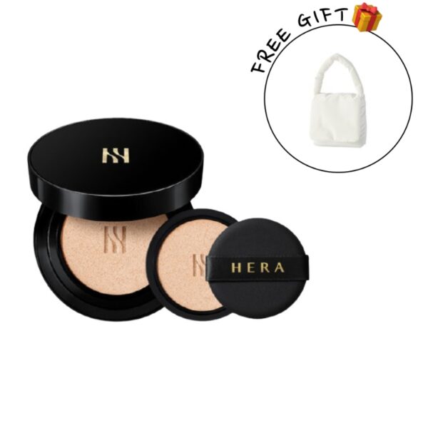 HERA Black Cushion SPF34 PA++ [#21C Rose Vanilla] (+Refill+New Black Cushion Foundation mini+padded bag)