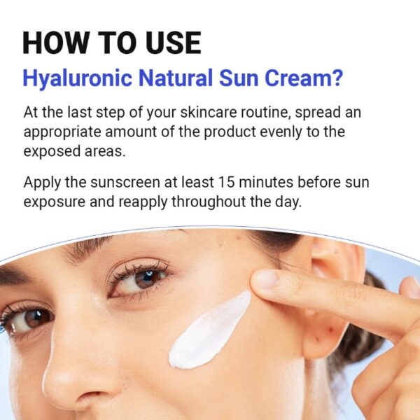 ISNTREE Hyaluronic Acid Natural Sun Cream SPF 50+ PA++++ - Image 6