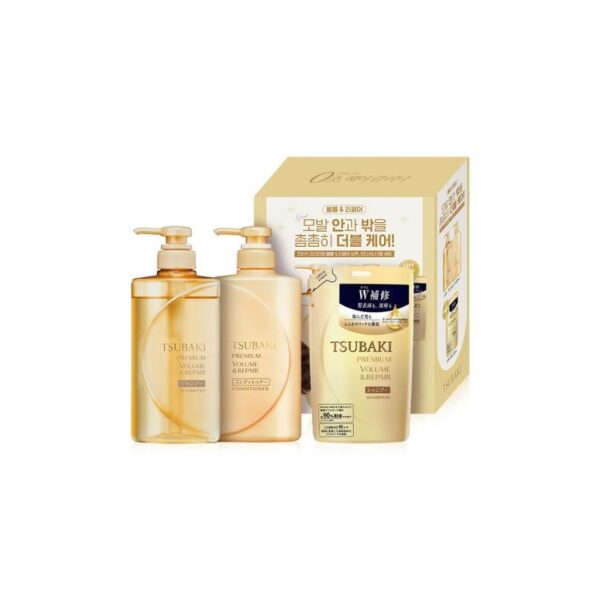 TSUBAKI Premium Volume & Repair Shampoo & Conditioner Special SET [#Jumbo Size]