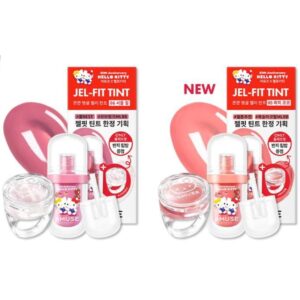 hello kitty x AMUSE Jel-Fit Tint [#6 #09] (+Lipbalm ring)