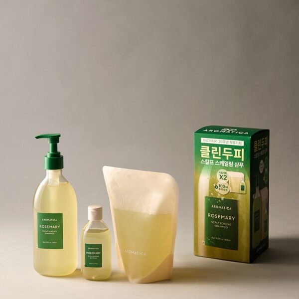 AROMATICA Rosemary Scalp Scaling Shampoo [#Single #Set]