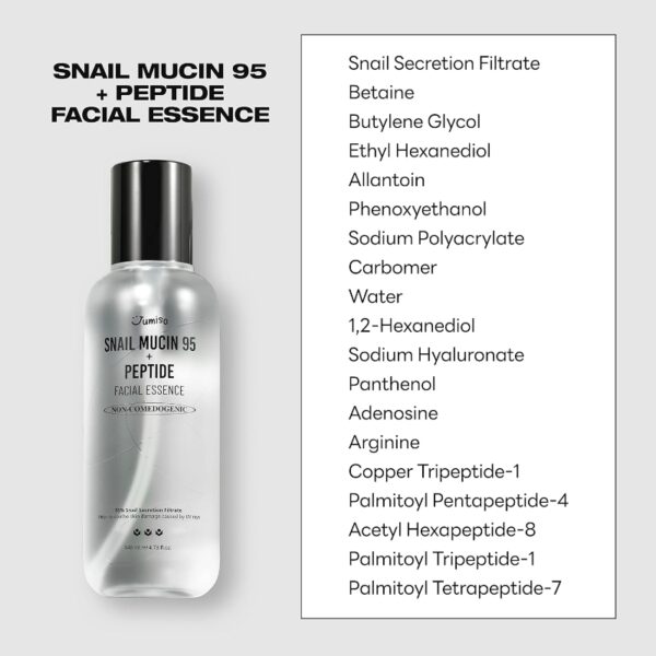 NEW💖 JUMISO Snail Mucin 95 + Peptide Facial Essence 140mL [#Jumbo Size] - Image 5