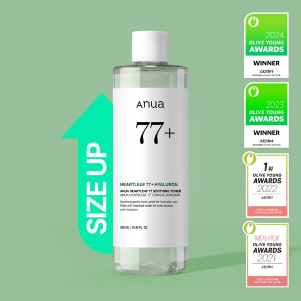 Anua Heartleaf 77% Soothing Toner 500ml  [#Jumbo size]