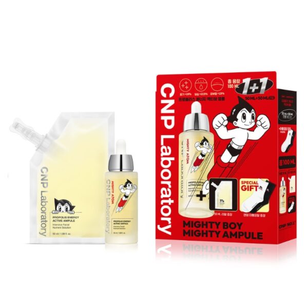 Atom x CNP Propolis Active Ampoule 50ml Refill Set (+Atro Boy Socks) - Image 6