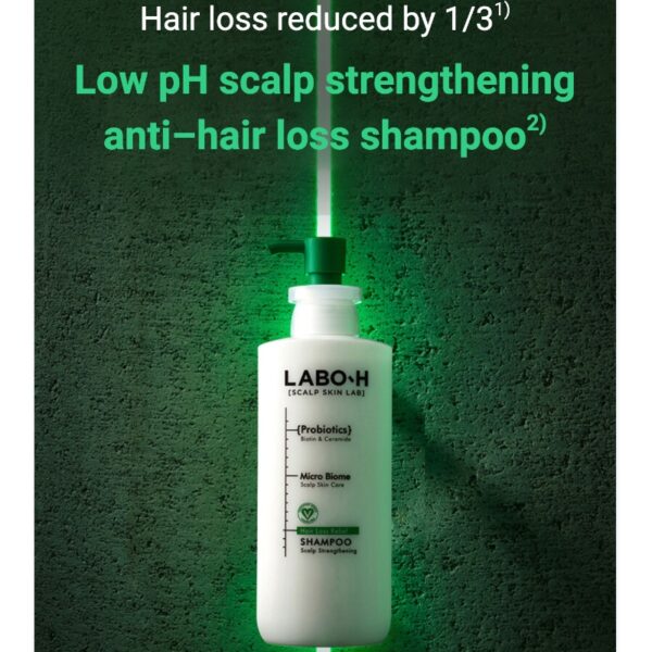 LABO-H Scalp Strengthening Shampoo Hair Loss Care 400ML - Image 2