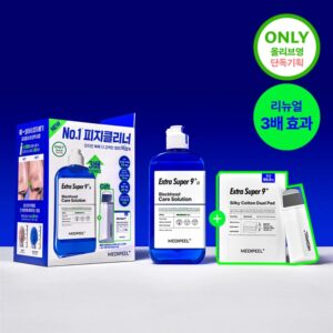 MEDI-PEEL Extra Super 9 Plus 3X 250ml Set (+Cotton Pads 40P+Scraper)