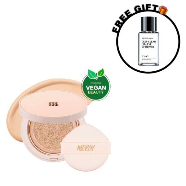 Merzy The Airy Glow Fit Cushion SPF+PA+++ [#3 Colors] (+2 Puffs)(+lip & eye remover)