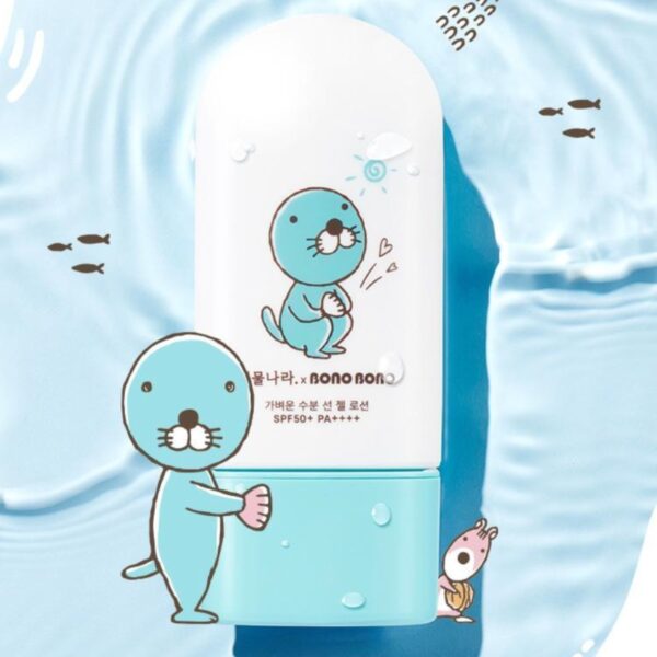 BONOBONO X Shingmulnara Water Light Sun Gel Lotion 60ml Double Pack Set (+Cooler Bag+picnic mat) - Image 4