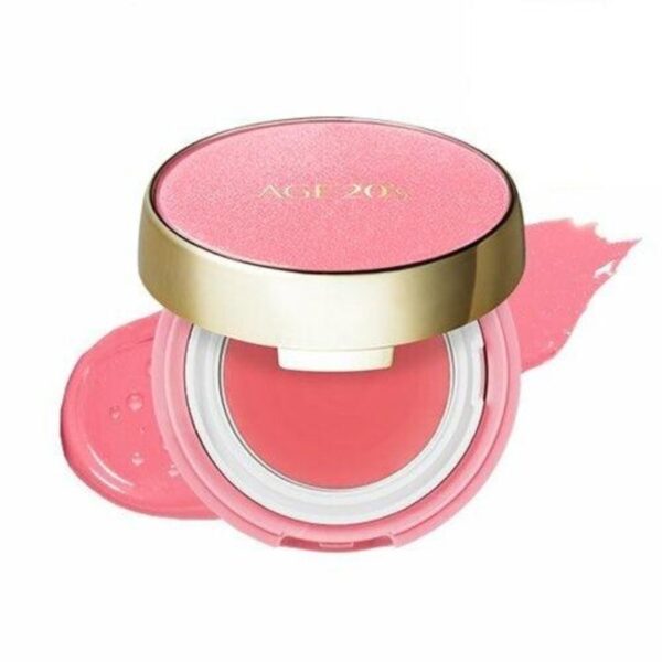 AGE 20's Essence Blusher Pact [02 Rosy Pink] ( +Noble Cover Satin Cushion mini)