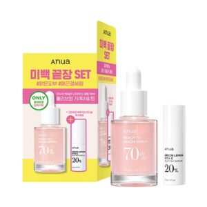 Anua Peach 70 Niacin Serum 30ml Set (+Green Lemon Serum)