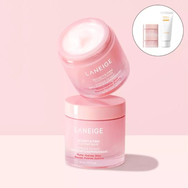 LANEIGE Bouncy&Firm Face Sleeping Mask 60ml (+20ml+SunCream 20ml)