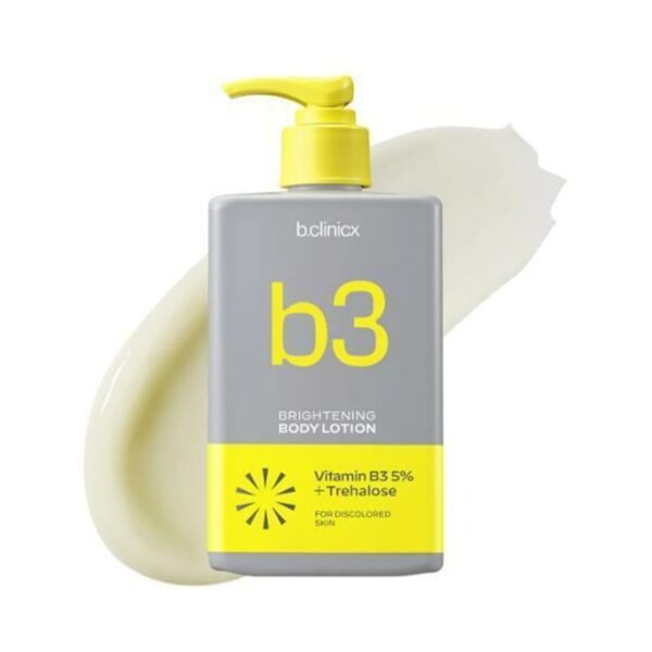 b.clinicx Vitamin B3 5% + Trehalose Brightening Turn On Body Lotion 300ml Set (+100ml) - Image 2