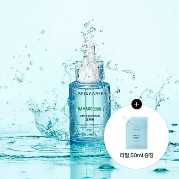 BRINGGREEN Bamboo Hyalu Water Boosting Serum Refill Set (+Refill 50ml + Smart Tok) - Image 3