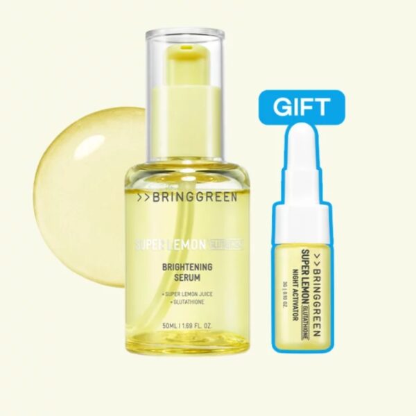 BRINGGREEN Super Lemon Glutathione Brightening Serum 50ml Set (+Activator 3g)