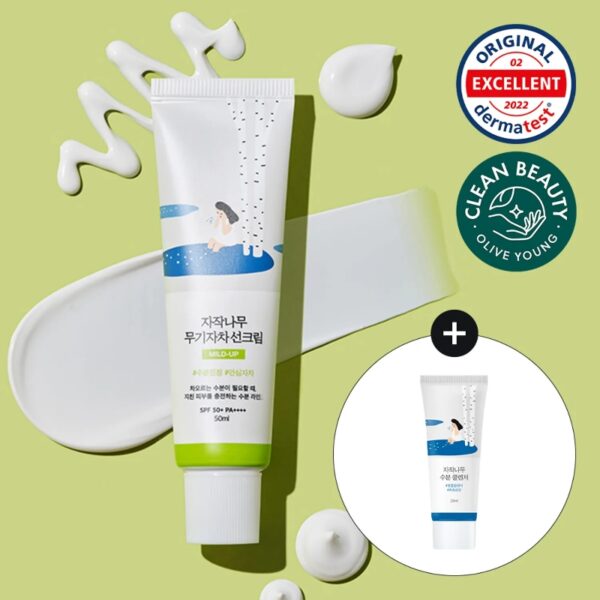 ROUND LAB BIRCH JUICE MILD-UP SUNSCREEN Special Set (+Cleanser 20mL)