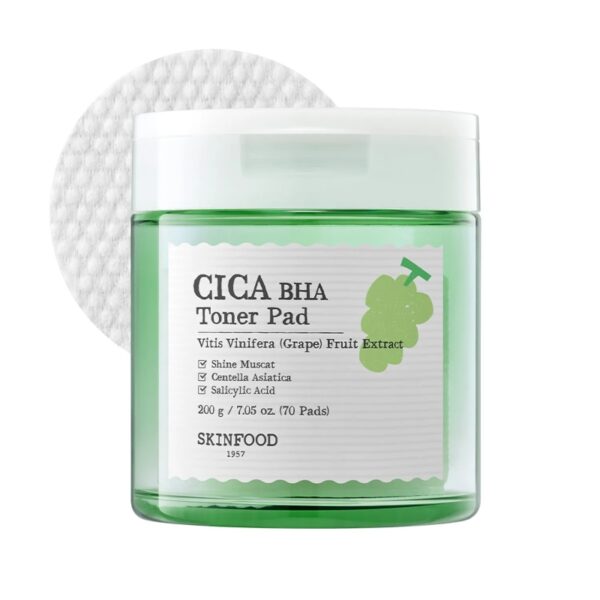 SKINFOOD Shine Muscat Cica BHA Toner Pad 70P