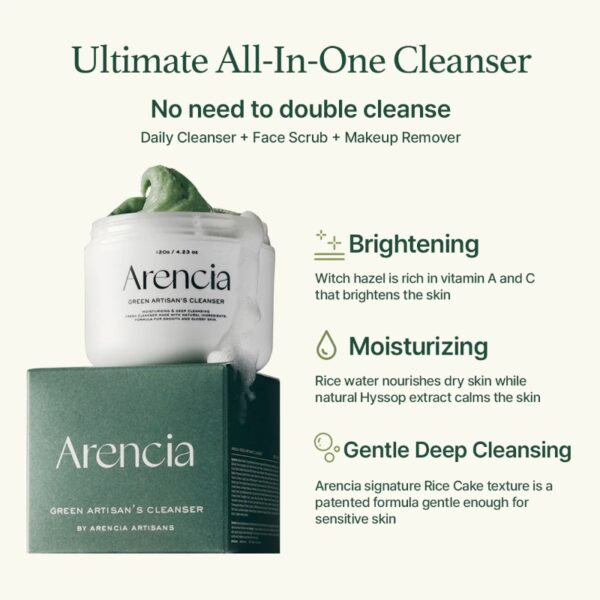 arencia Fresh Green Cleanser 120g - Image 2