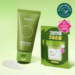 beplain Mung Bean Pore Clay Mask 80mL (+12ml x2ea)tube