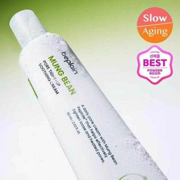 Beplain Mung Bean Pore Tight Up Soothing Cream 60ml - Image 4