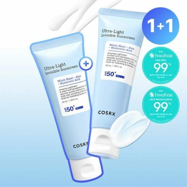 COSRX Ultra-Light Invisible Sunscreen 50ml double set