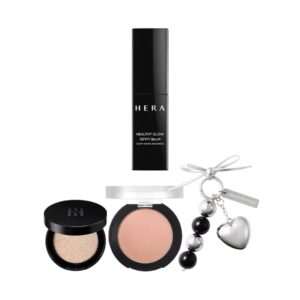 NEW💖 HERA Healthy Glow Dewy Balm (Cushion Mini + Powder Matte Eyeshadow + Keyring)