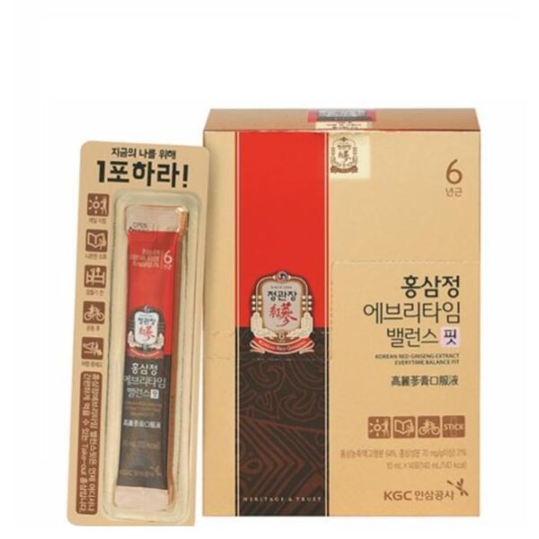 KGC Korean Red Ginseng Extract Everytime Balance Fit 14Sticks [#Gift bag]