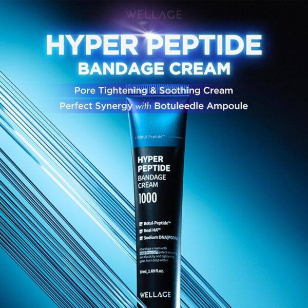 Wellage Hyper Peptide Bandage Cream 50ml (+Ampoule+ Cream) - Image 2