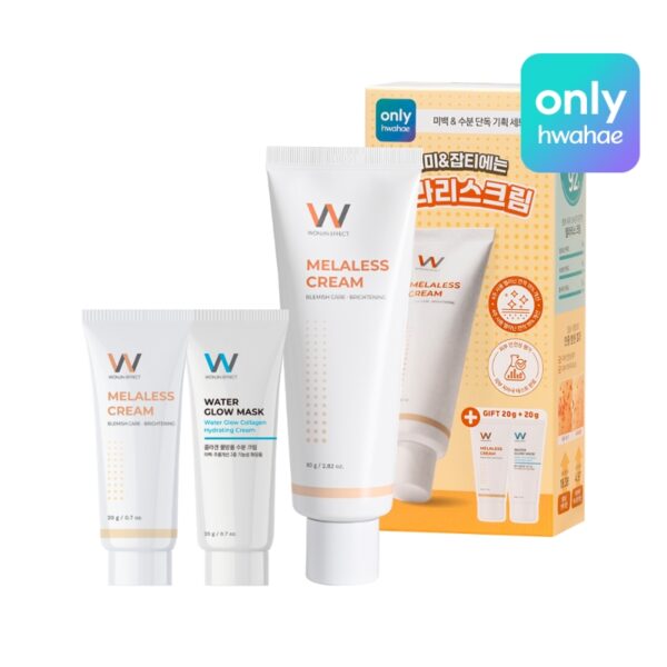 NEW💖 WONJIN EFFECT Melaless Cream 80g (+Melaless Cream 20g + Hydrating Cream 20g)