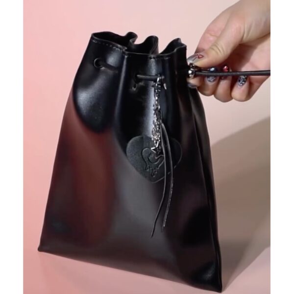 Etude Not Bad Black String Pouch - Image 3