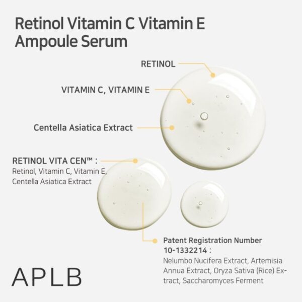 APLB Retinol Vitamin C Vitamin E Ampoule Serum - Image 3