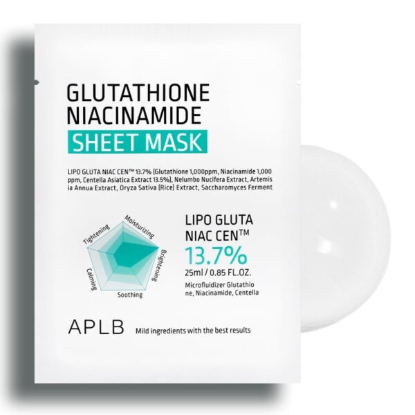 APLB  Glutathione Niacinamide Sheet Mask [#10 masks]