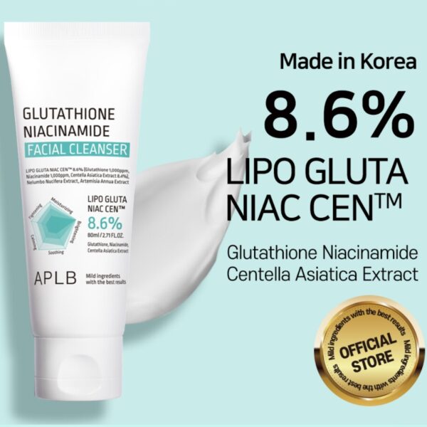 APLB Glutathione Niacinamide Facial Cleanser - Image 2