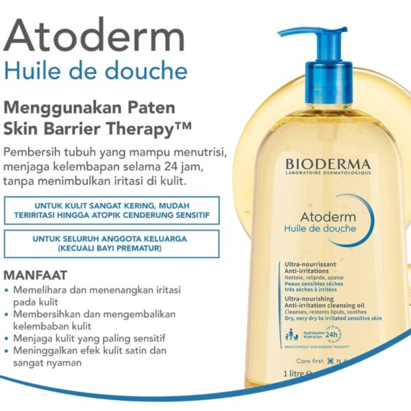 Bioderma Atoderm Huile de douche 200ml - Image 2