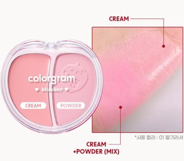 Colorgram Tintin Dory Duo Blusher Set (+ NUNU.SSI Sticker & Brush) - Image 3