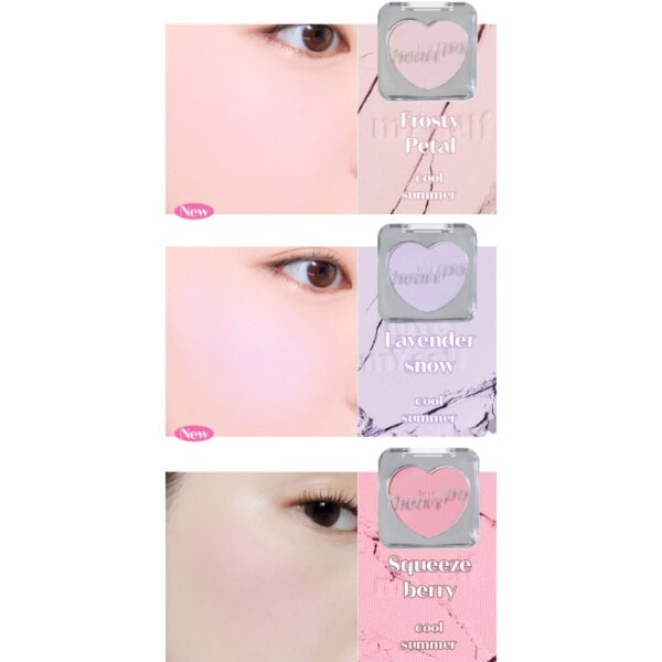 ETUDE Heart Pop Blusher Set [#8 Colors] (+Brush) - Image 6