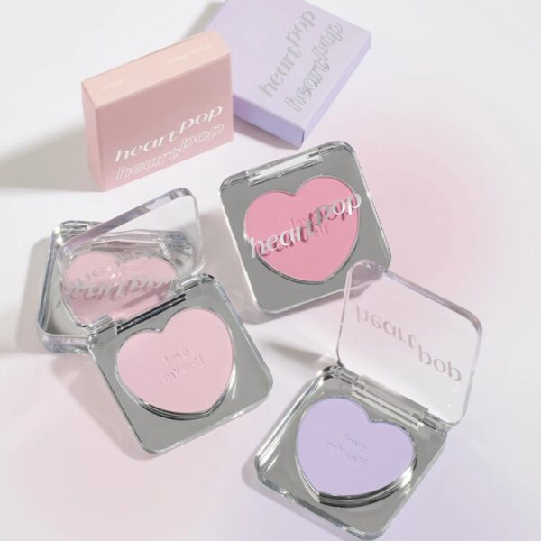 ETUDE Heart Pop Blusher Set [#8 Colors] (+Brush) - Image 2