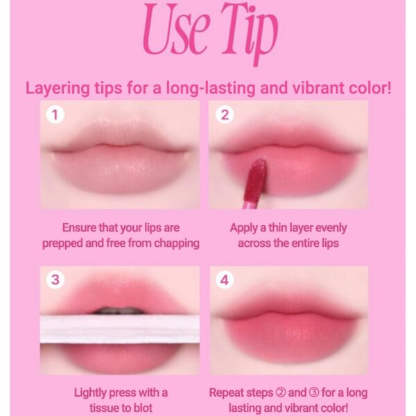 fwee Pink Obsession Stay-fit Lip Tint [#11 Colors] - Image 4