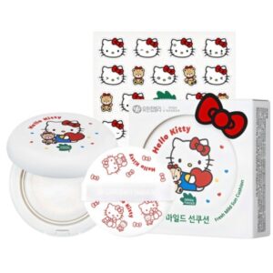 HELLO KITTY x GREEN FINGER Mild Sun Cushion  SPF50+ PA++++ (+Sticker)