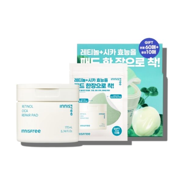 INNISFREE Retinol Cica Repair Pad 60P Set (+10P)