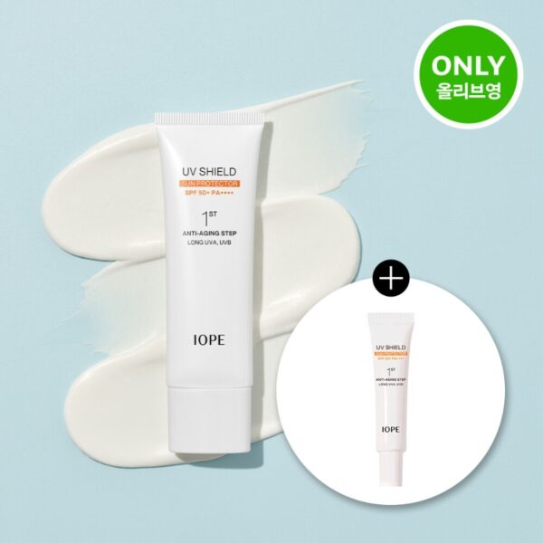 IOPE UV Shield Sun Protector SPF50+PA+++ 50ml+15ml Set