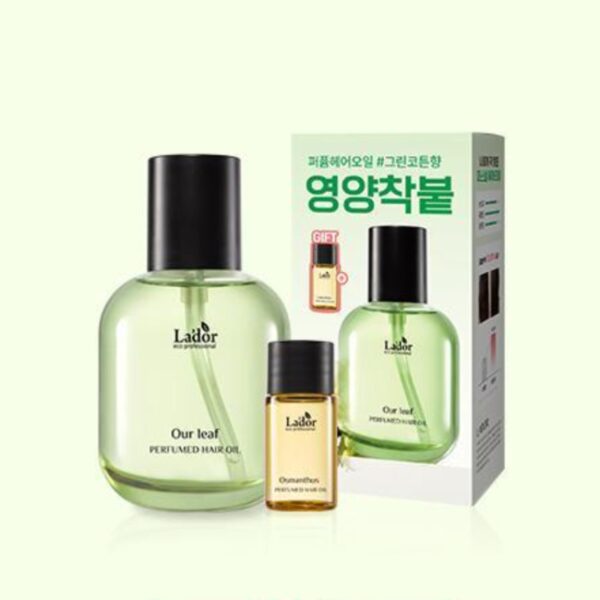 L’ador Perfume Hair Oil Our Leaf 80ml Set (+Osmanthus 10ml)