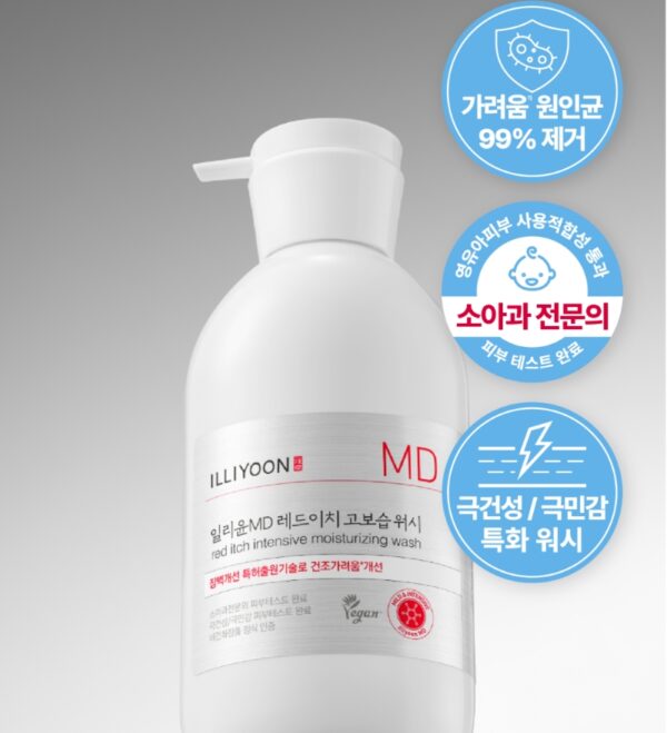 ILLIYOON MD Red-Itch Ultra Moisturizing Wash 460ml Set (+Cream 68ml) - Image 6