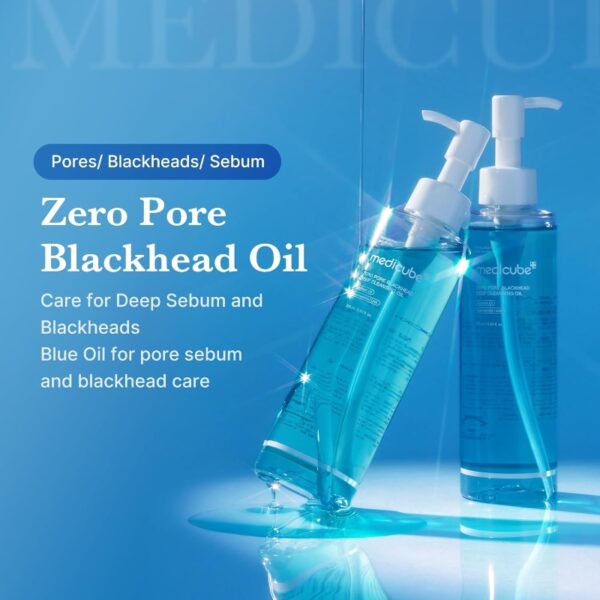 MEDICUBE Zero Pore Blackhead Deep Cleansing Oil 205ml - Image 3