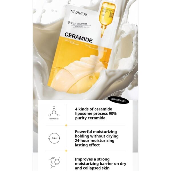 MEDIHEAL Ceramide Essential Mask Set [#10 Sheets] Mositure Barrier - Image 3