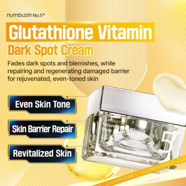 numbuzin No.5 Glutathione Dark Spot Laser Cream - Image 2