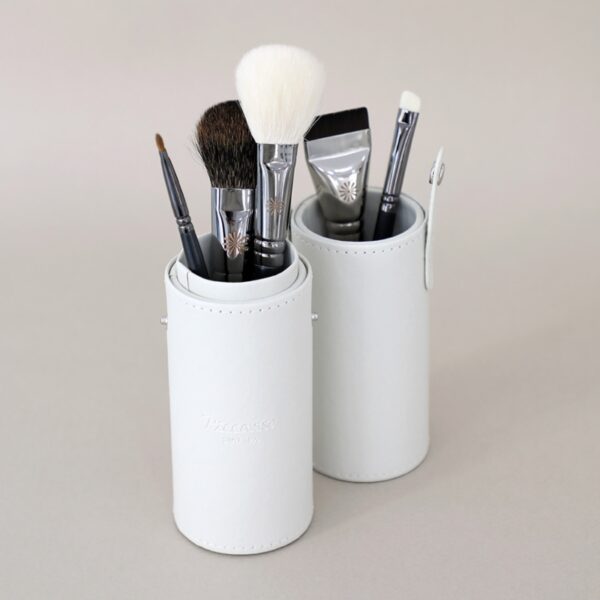 Piccasso Slim Leather Brush Case [#Warm gray] - Image 2